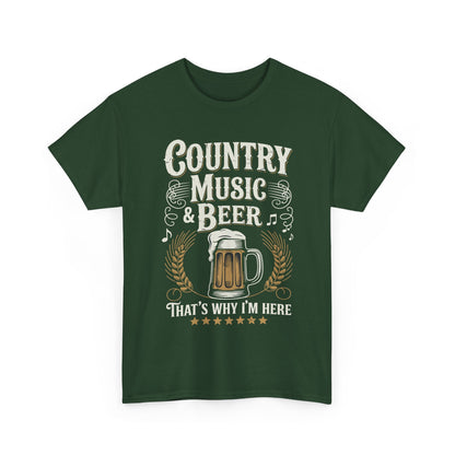 Vintage Country Music and Beer That's Why I'm Here Legends T-Shirt