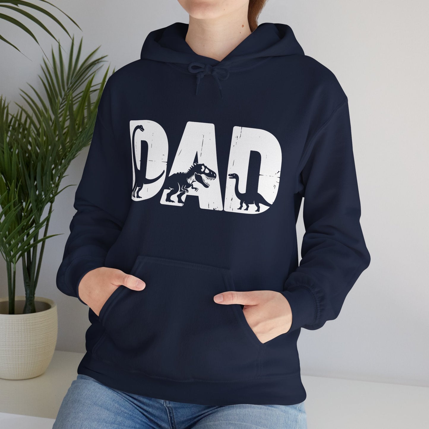 Dad Dinosaur Saurus Boys Girls Fathers Day Hoodie
