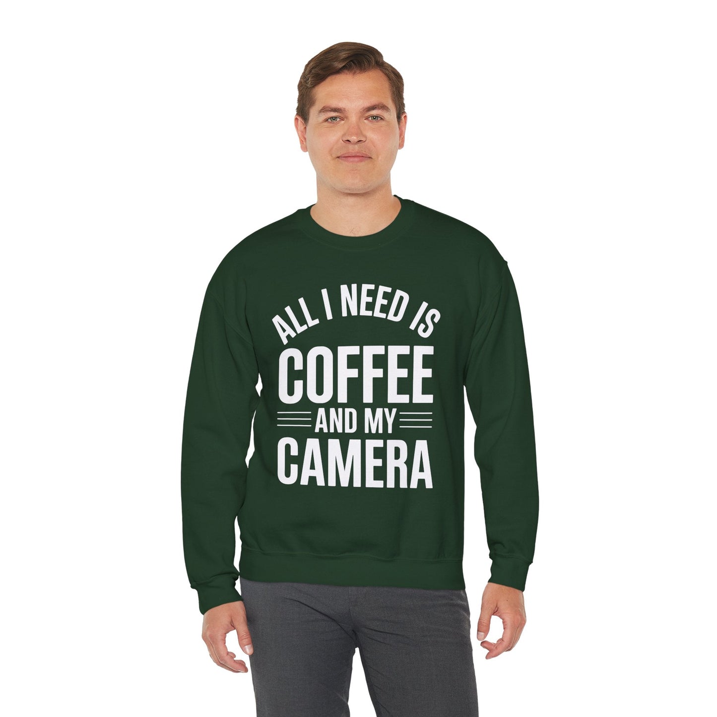 All I Need Is Coffee And My Camera Photography Gift Sweatshirt