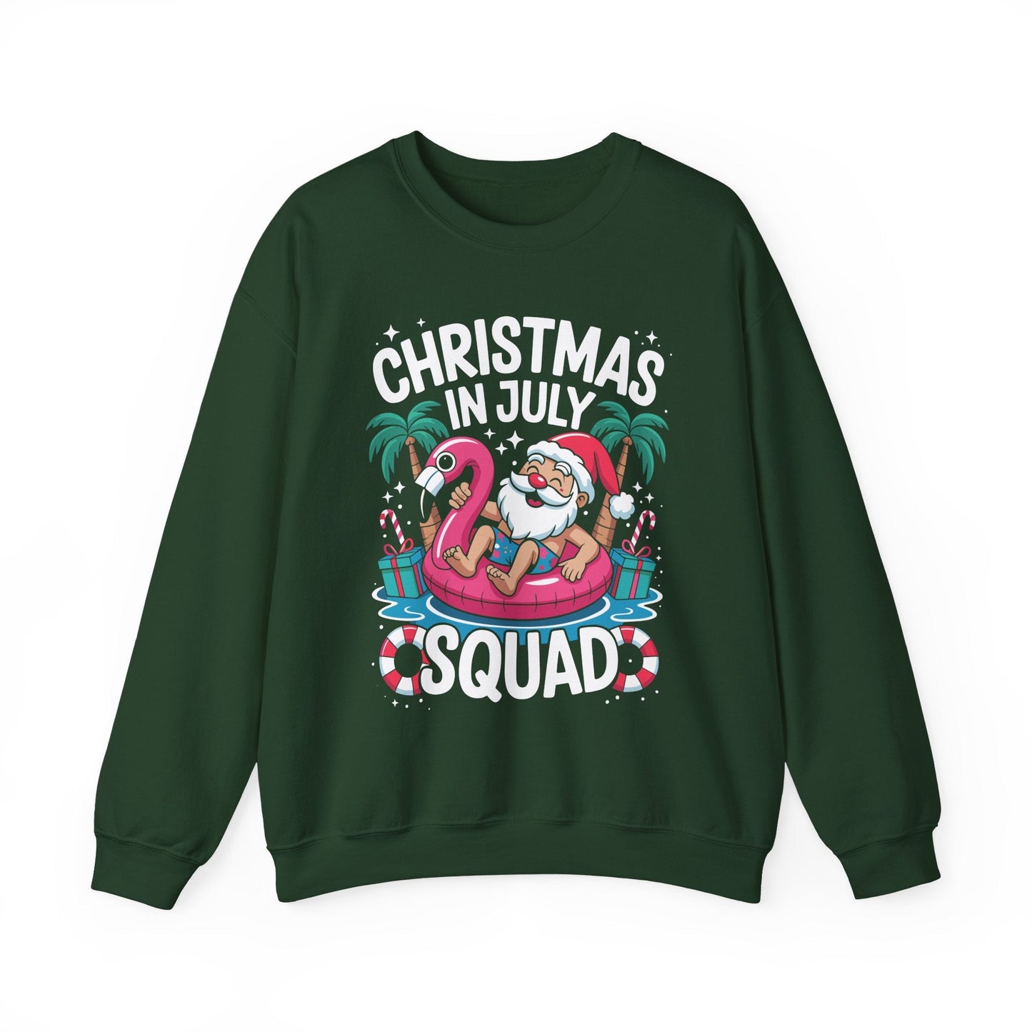 Christmas In July 2025 Squad Summer Beach Vacation Xmas Cool Sweatshirt
