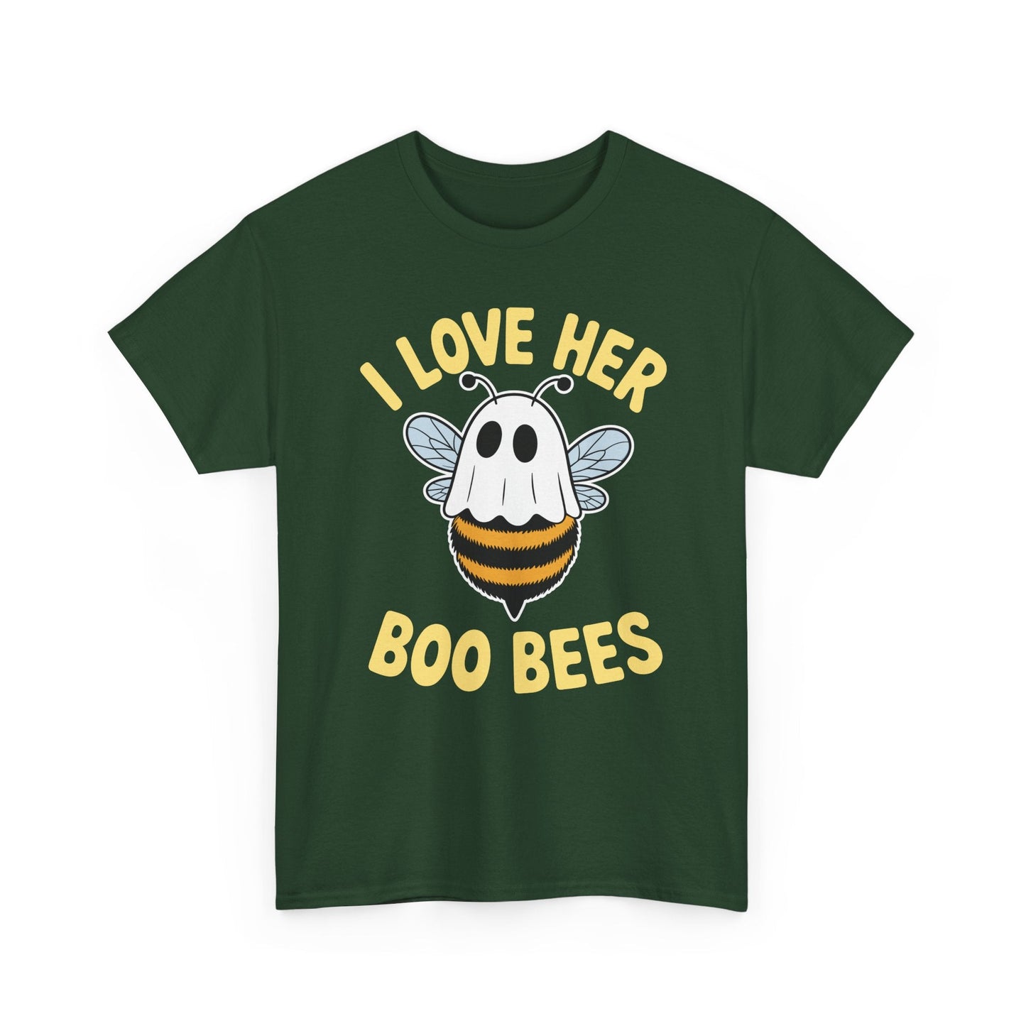 I Love Her Boo Bees Couples Halloween Adult Costume His Men T-Shirt