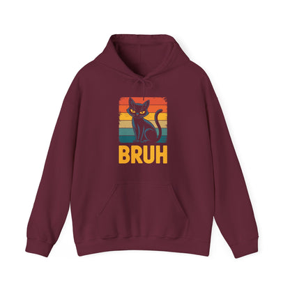 Funny Cat Bruh For Teens Boys Girls Men Women Meme Graphic Hoodie