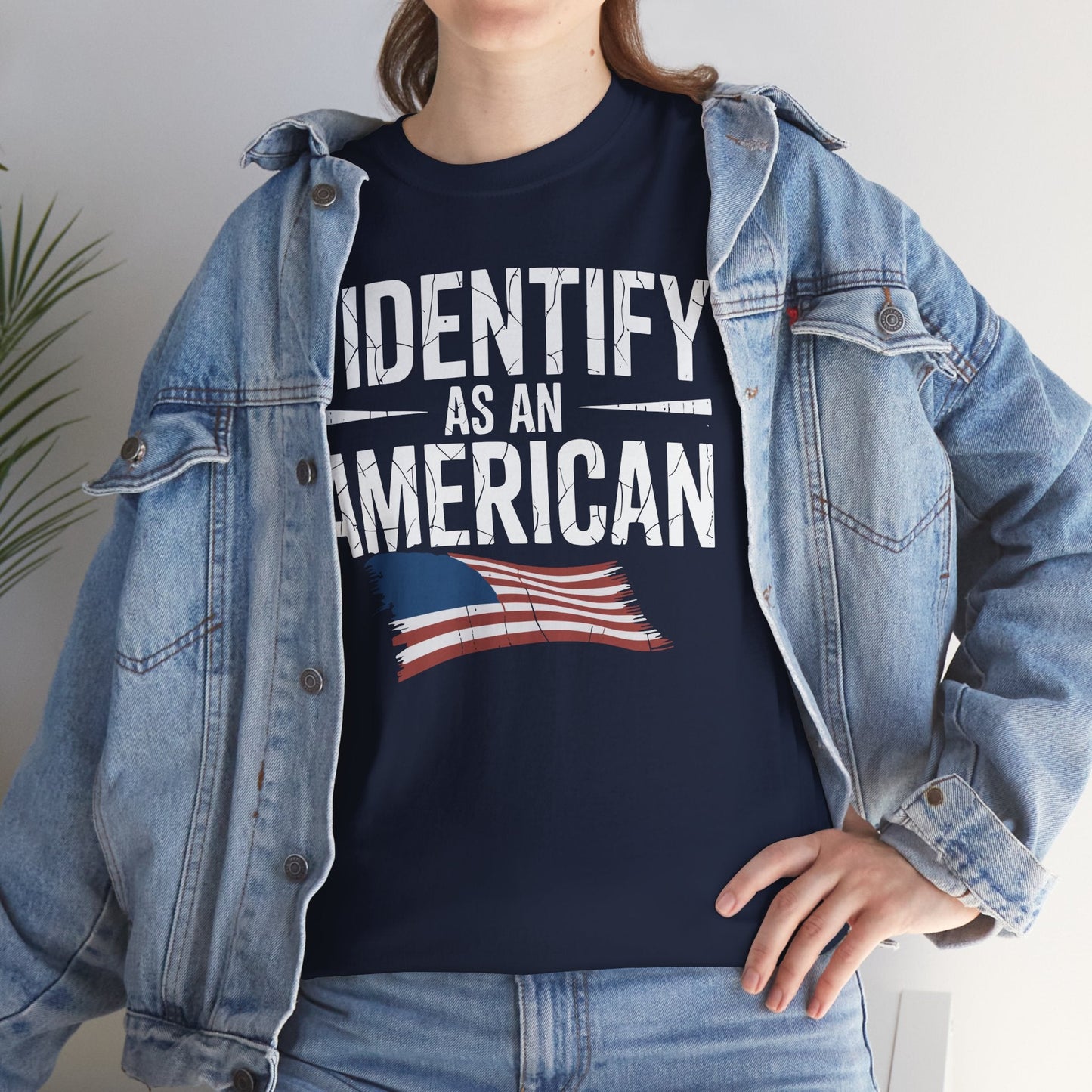 I Identify as an American No Identity Politics USA T-Shirt