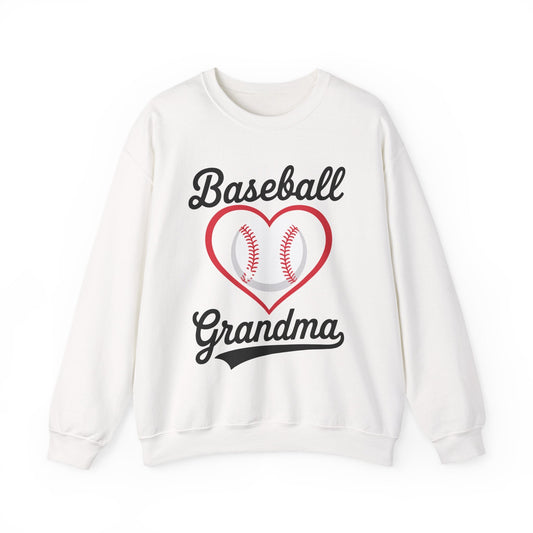Baseball Grandma Women Baseball Heart Mothers Day Sweatshirt
