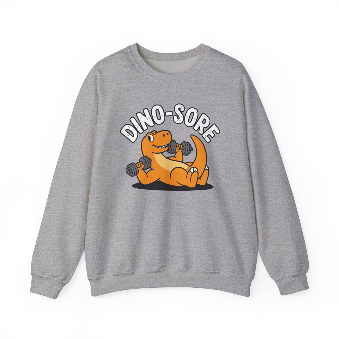 Gym Workout Dino Sore Exercise Fitness Boys Women Men Sweatshirt