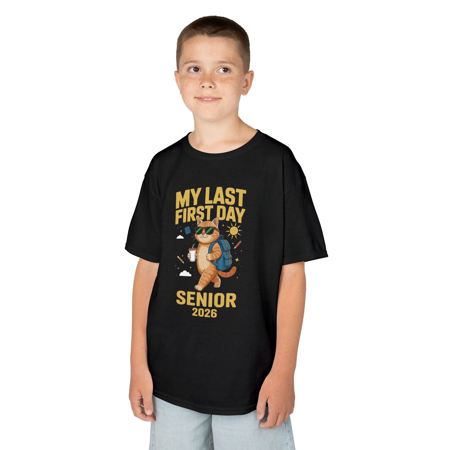 My Last First Day Senior 2026 Cat Back to School Cool Class T-Shirt