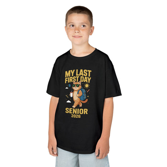 My Last First Day Senior 2026 Cat Back to School Cool Class T-Shirt