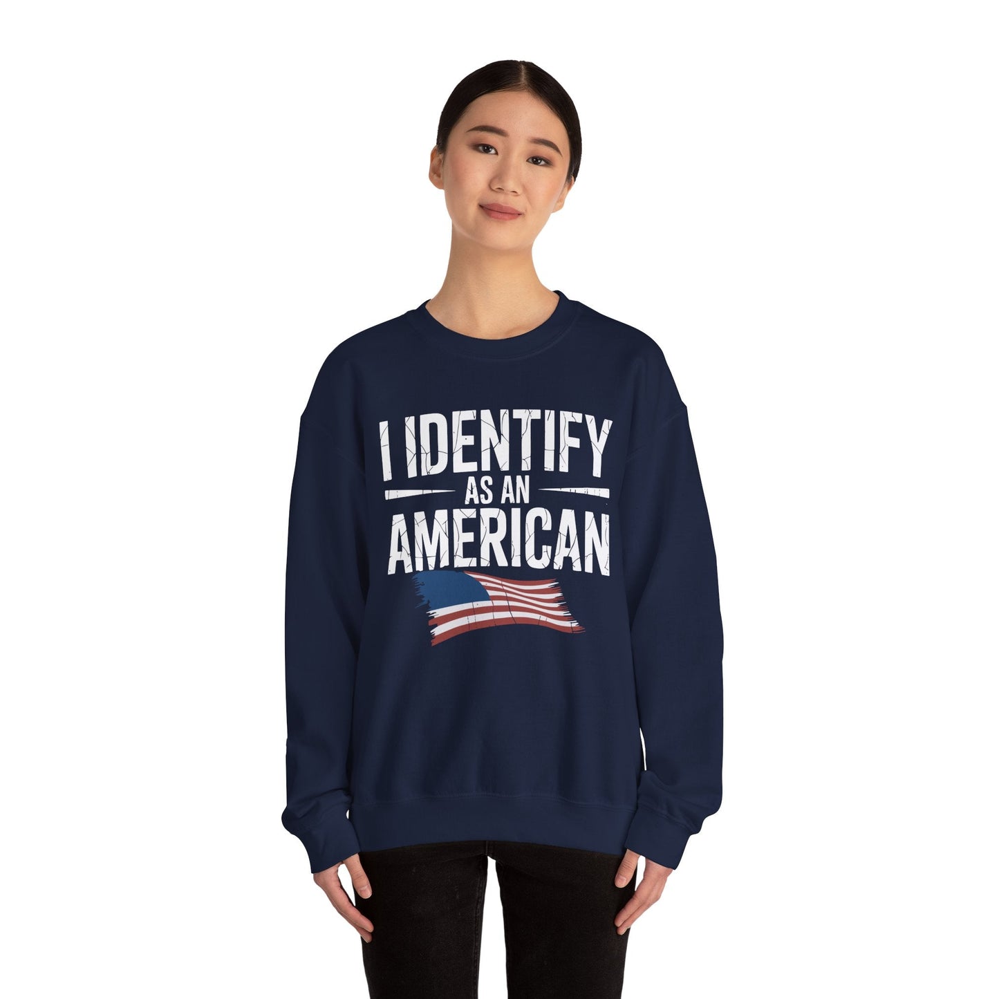 I Identify as an American No Identity Politics USA Sweatshirt