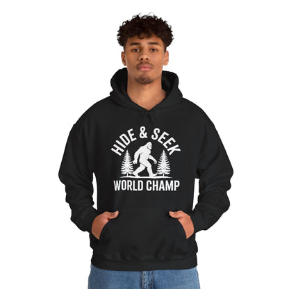 Bigfoot Hide And Seek World Champion Sasquatch Retro Vintage Hoodie