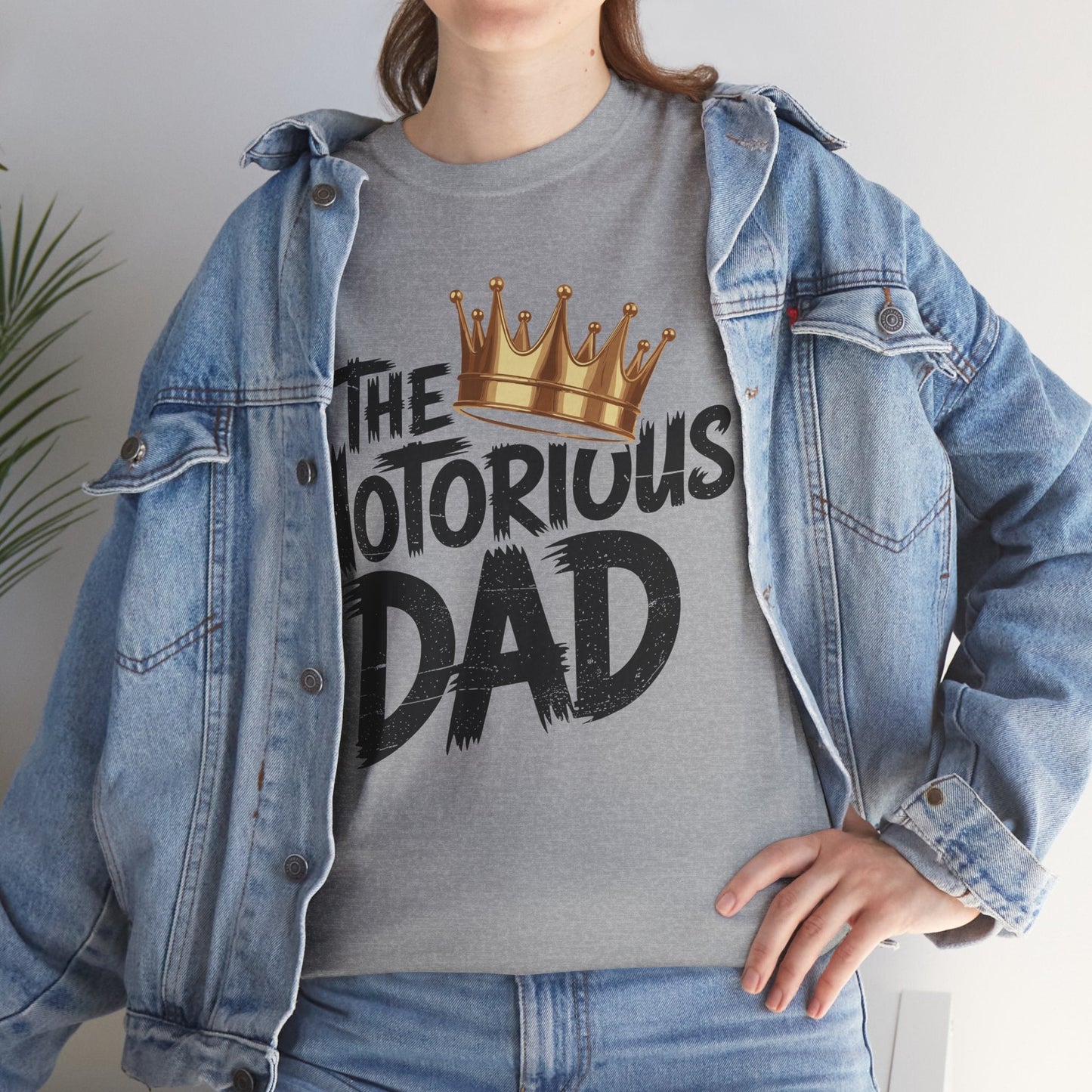 Old School Funny Hip Hop Fathers Day Notorious Dad T-Shirt