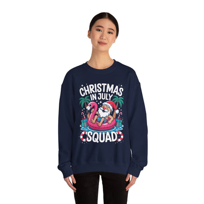 Christmas In July 2025 Squad Summer Beach Vacation Xmas Cool Sweatshirt