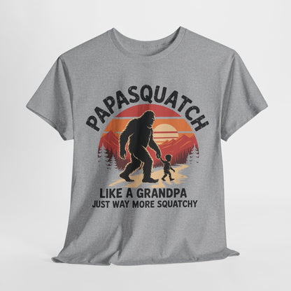Retro Papa Squatch Like A Grandpa Funny Bigfoot Sasquatchy T-Shirt