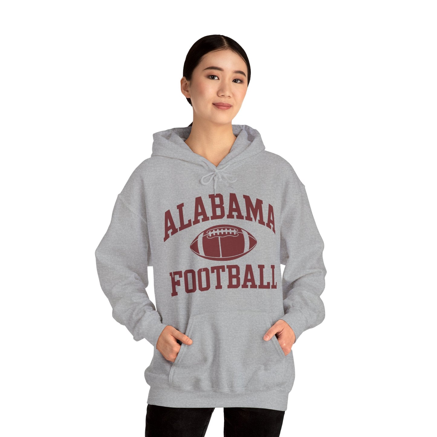 Men's Grey Alabama Football Vintage Distressed Hoodie