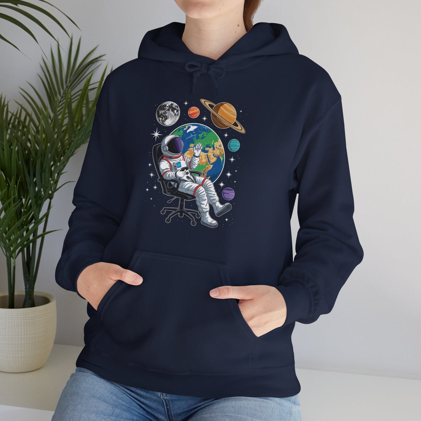 Astronaut Gamer Space Gaming System Planets Hoodie