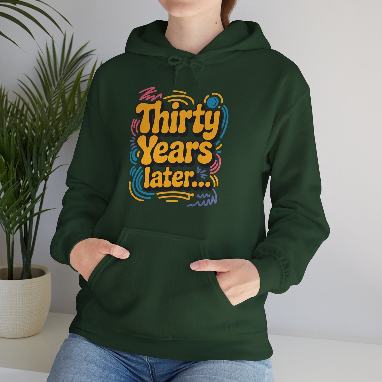 Thirty Years Later 30 Years 30th Birthday Party Funny Meme Hoodie