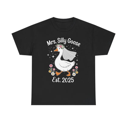 Mrs. Silly Goose Couple Matching Wedding Funny Bride to Be T-Shirt