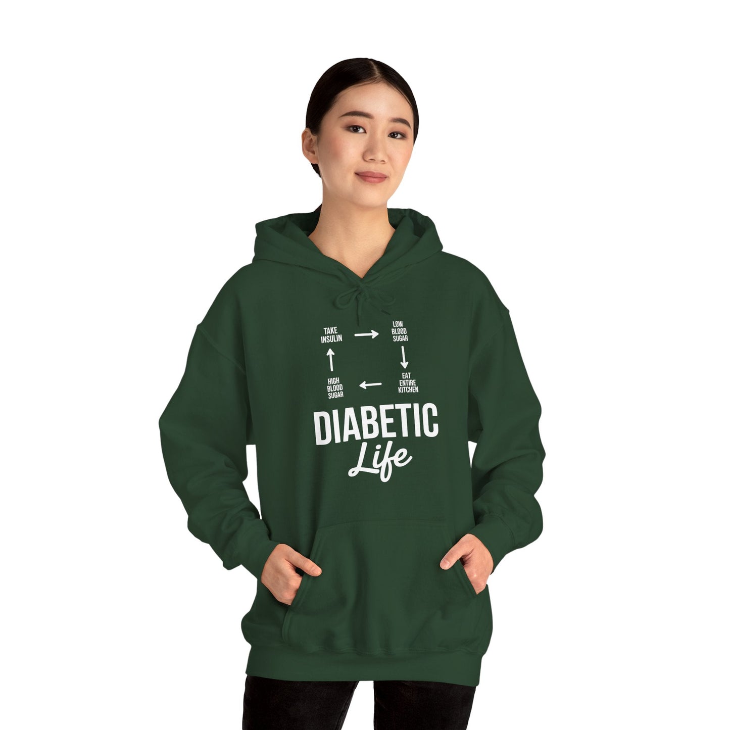 Funny Diabetic Type 1 Diabetes T1D Diabetes Awareness Hoodie