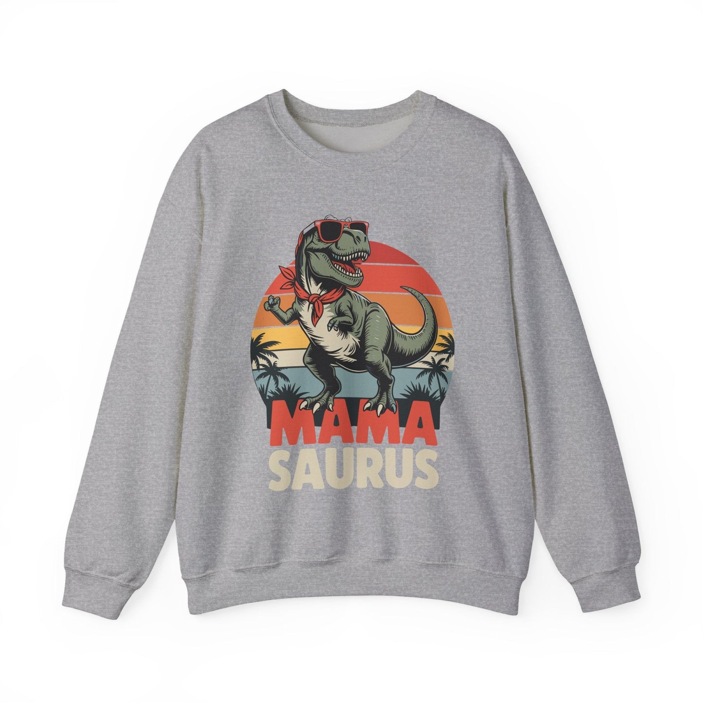 Mamasaurus T Rex Dinosaur Mama Saurus Family Matching Women Sweatshirt