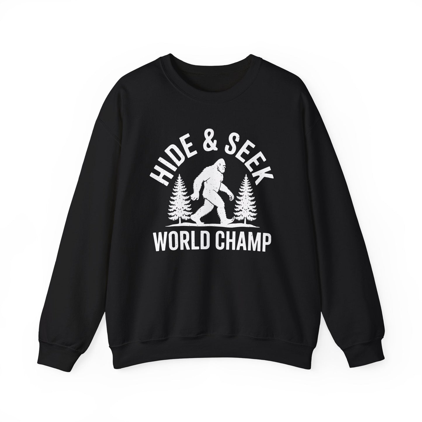 Bigfoot Hide And Seek World Champion Sasquatch Retro Vintage Sweatshirt