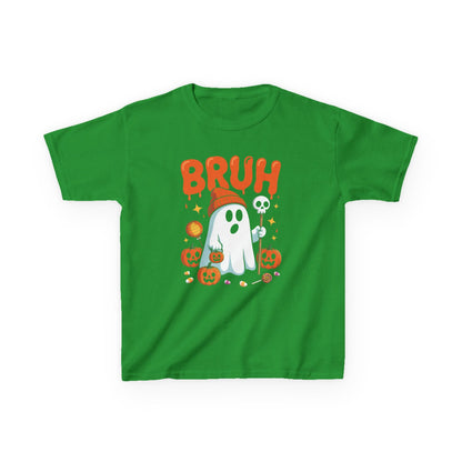 Bruh Ghost Halloween Cute Ghost Trick Or Treat Candy Kids T-Shirt