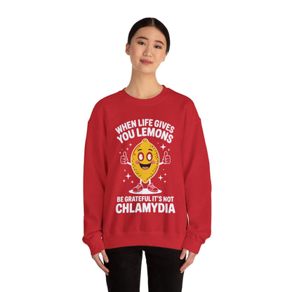 Lemons and Chlamydia Absurd Offensive Meme Sarcastic Edgy Sweatshirt