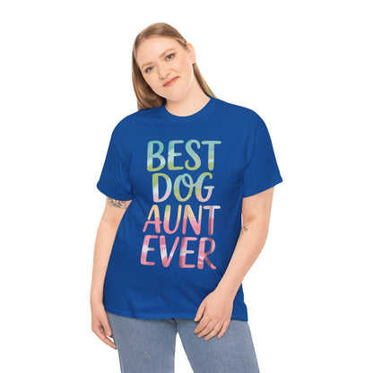 Best Dog Aunt Ever Shirt Women Dog Lover Auntie Mothers Day T-Shirt