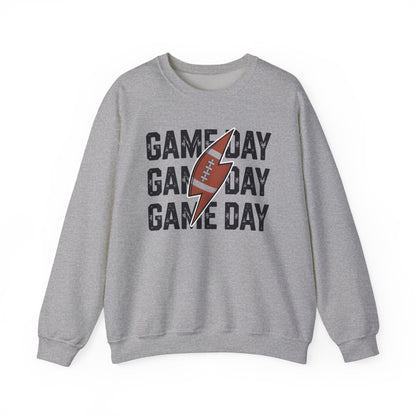 Vintage Game Day Football Lightning Bolt Funny Team Sport Sweatshirt