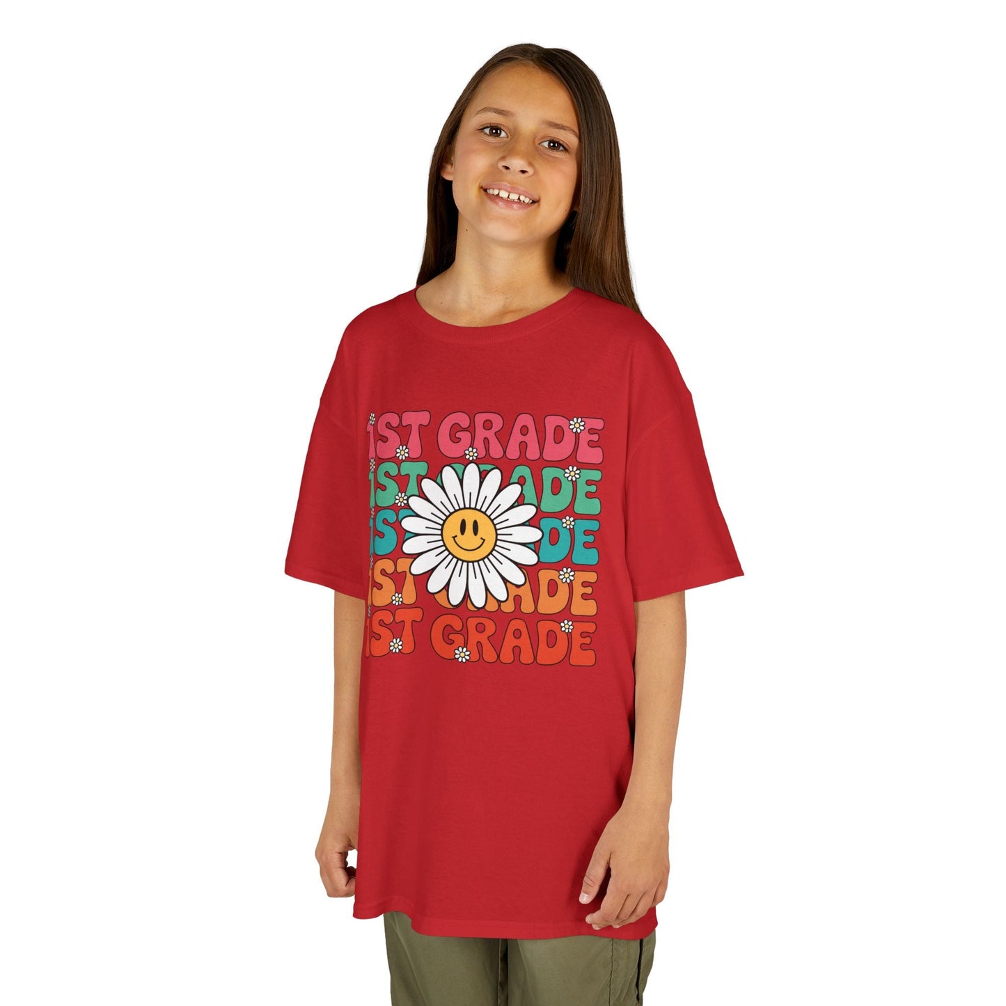 Groovy 1st Grade Back To School First Day of First Grade T-Shirt