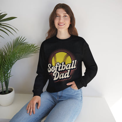 Funny Fathers Day Softball Dad Gift From Daughter Son Wife Sweatshirt