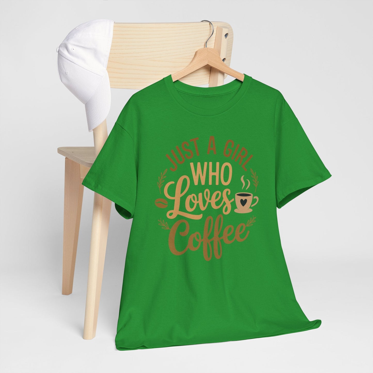 Just A Girl Who Loves Coffee Womens Coffee Lover T-Shirt