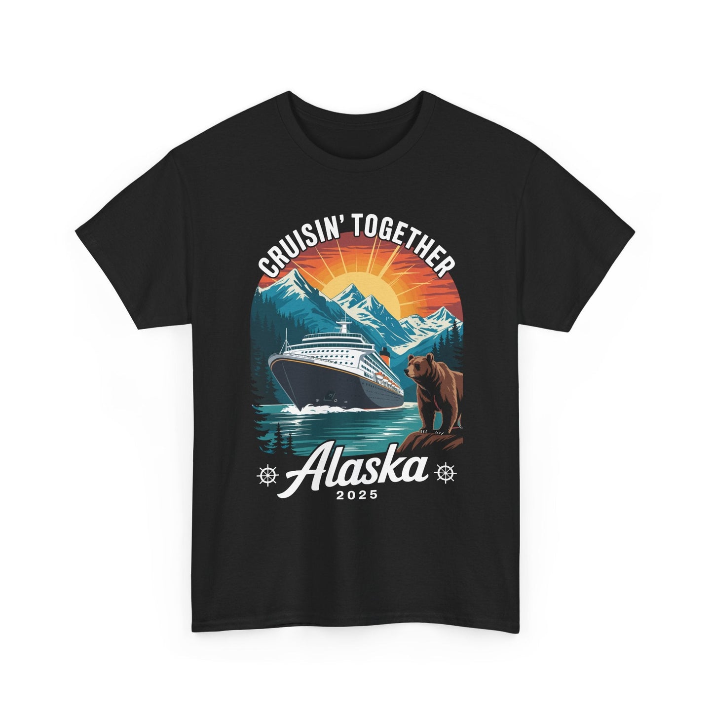 Cruisin Together Alaska 2025 Family Friend Alaska Cruise T-Shirt