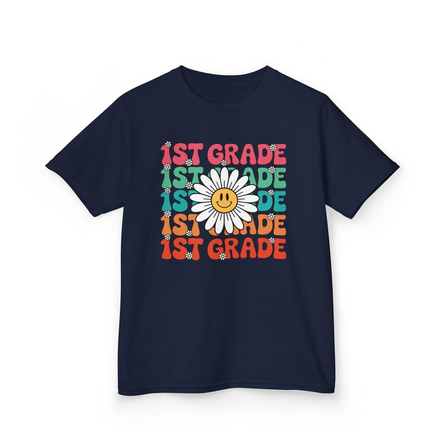 Groovy 1st Grade Back To School First Day of First Grade T-Shirt