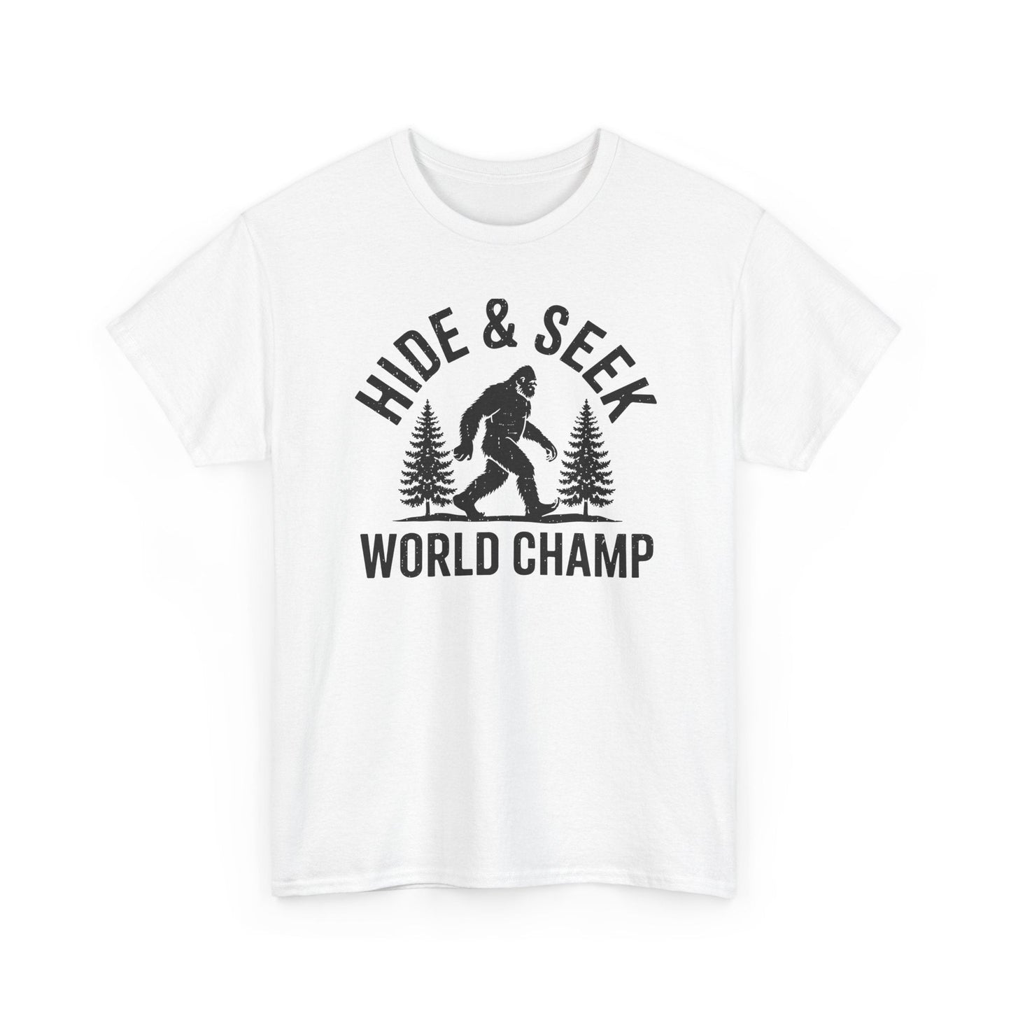 Bigfoot Hide And Seek World Champion Sasquatch Retro Vintage T-Shirt