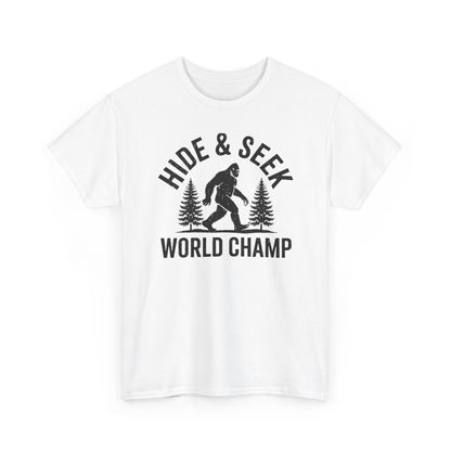 Bigfoot Hide And Seek World Champion Sasquatch Retro Vintage T-Shirt