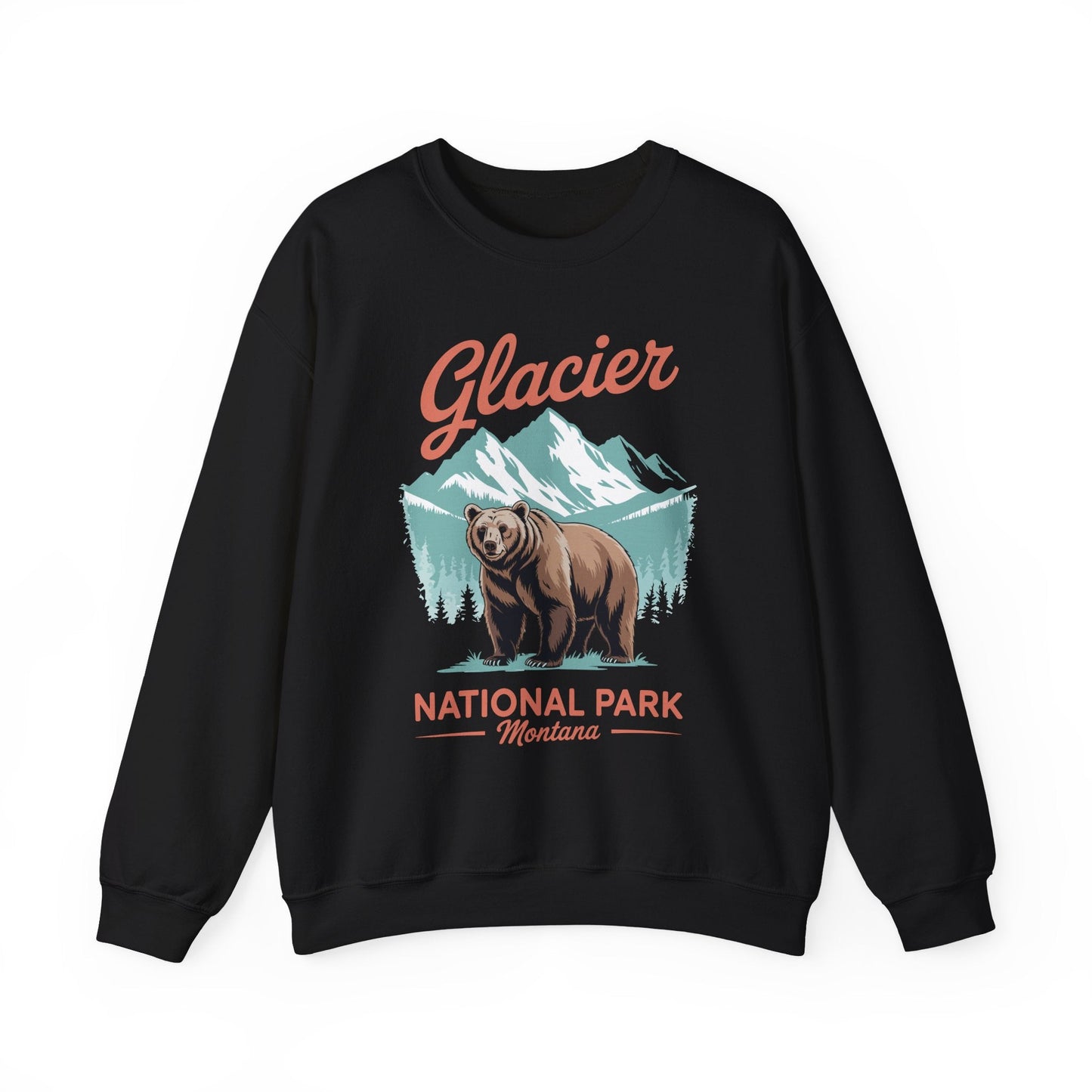 Glacier National Park retro Sweatshirt