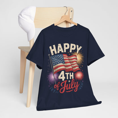 Happy 4th Of July Patriotic American US Flag 4th Of July T-Shirt