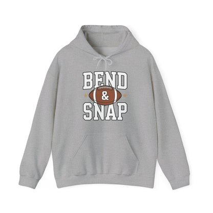 Funny Game Day Touchdown Season Cute Bend and Snap Football Hoodie