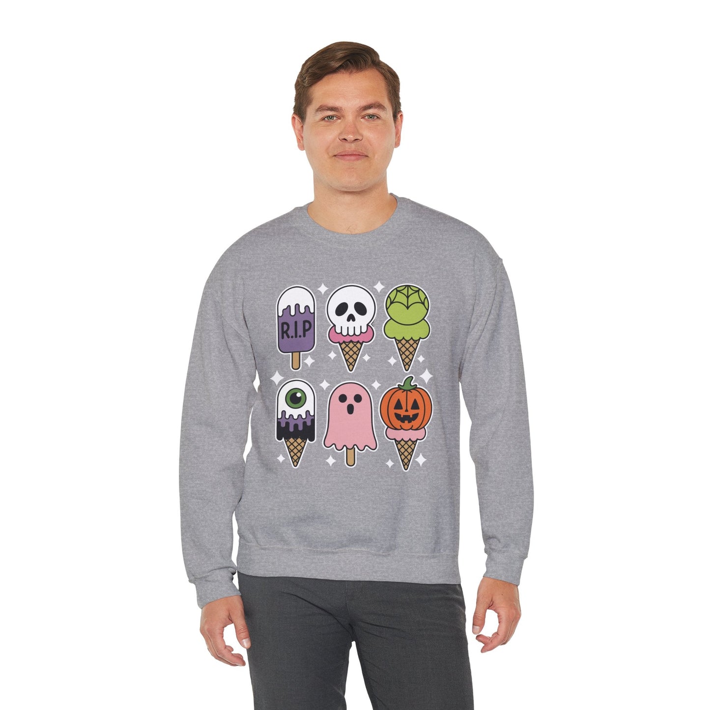 Horror Movie Summer Popsicle Halloween Ice Cream Summer-ween Sweatshirt for Men Women