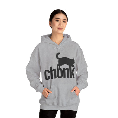 Chonk Cat Meme Funny Black Hoodie