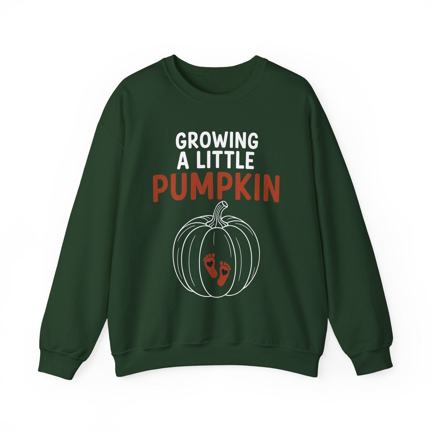 Growing A Little Pumpkin Fall Thanksgiving Baby Bump Wife Sweatshirt