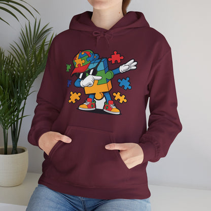 Dabbing Puzzle Autism Awareness Hoodie