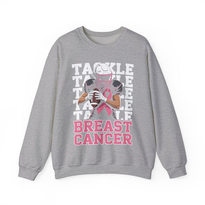 Tackle Football Breast Cancer Awareness Pink Ribbon Sweatshirt