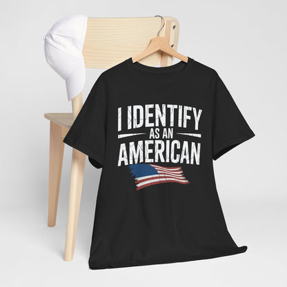 I Identify as an American No Identity Politics USA T-Shirt