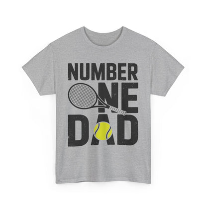 Tennis Dad Number One Daddy with Tennis Sayings Fathers Day T-Shirt