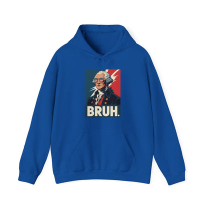 4th Of July 2025 George Washington Bruh. Meme Patriotic Hoodie