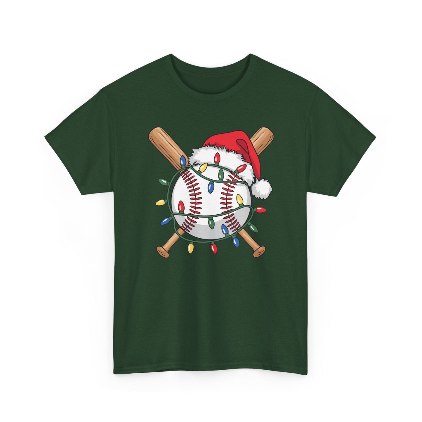 Santa Sports Design For Men Boys Christmas Baseball Player T-Shirt
