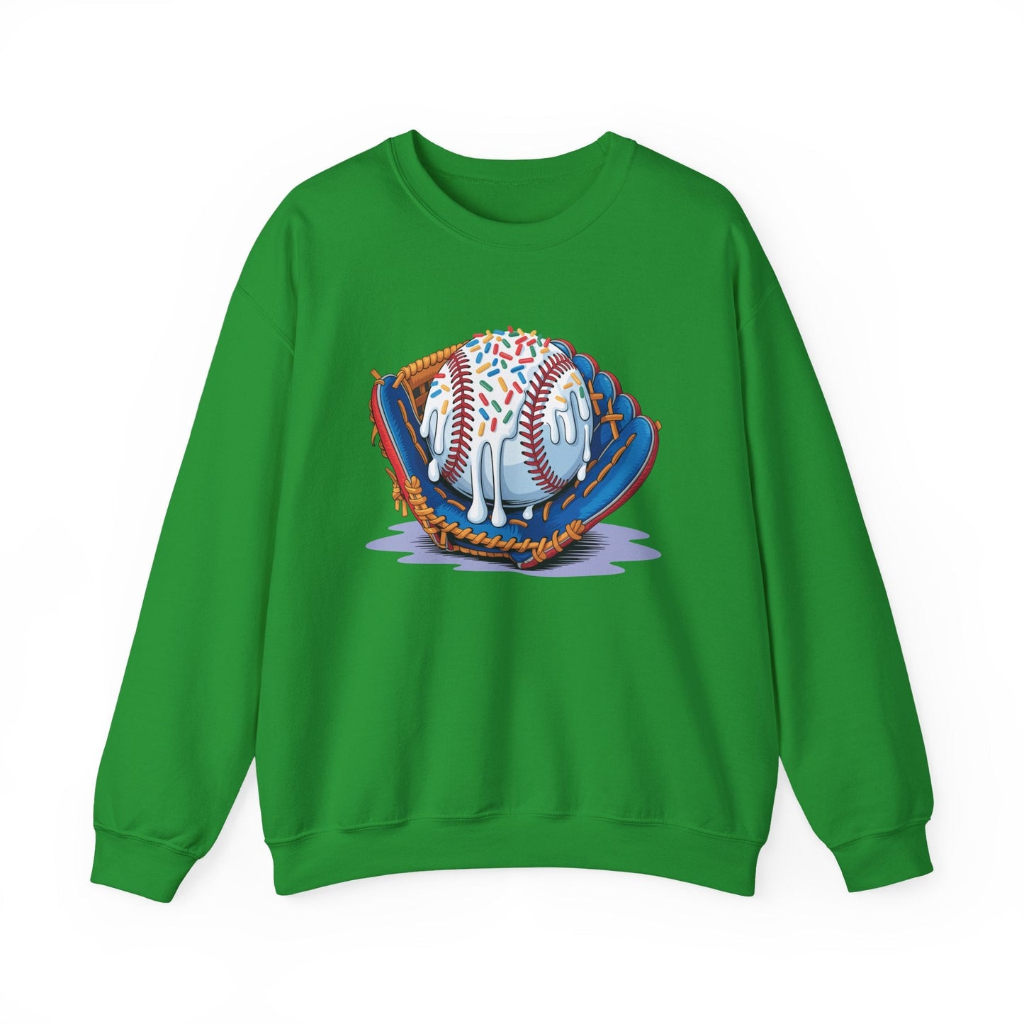 Baseball Drip Ice Cream Sprinkles Baseball Glove Sweatshirt