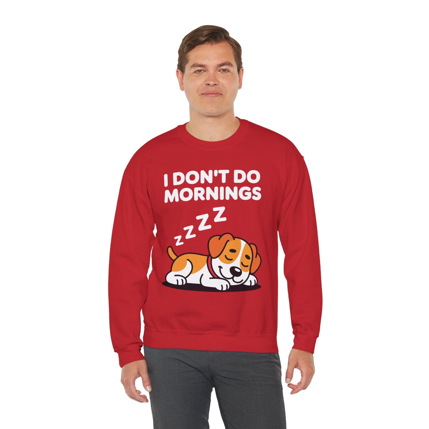 I Don't Do Mornings Funny Dog Sleeping Sweatshirt
