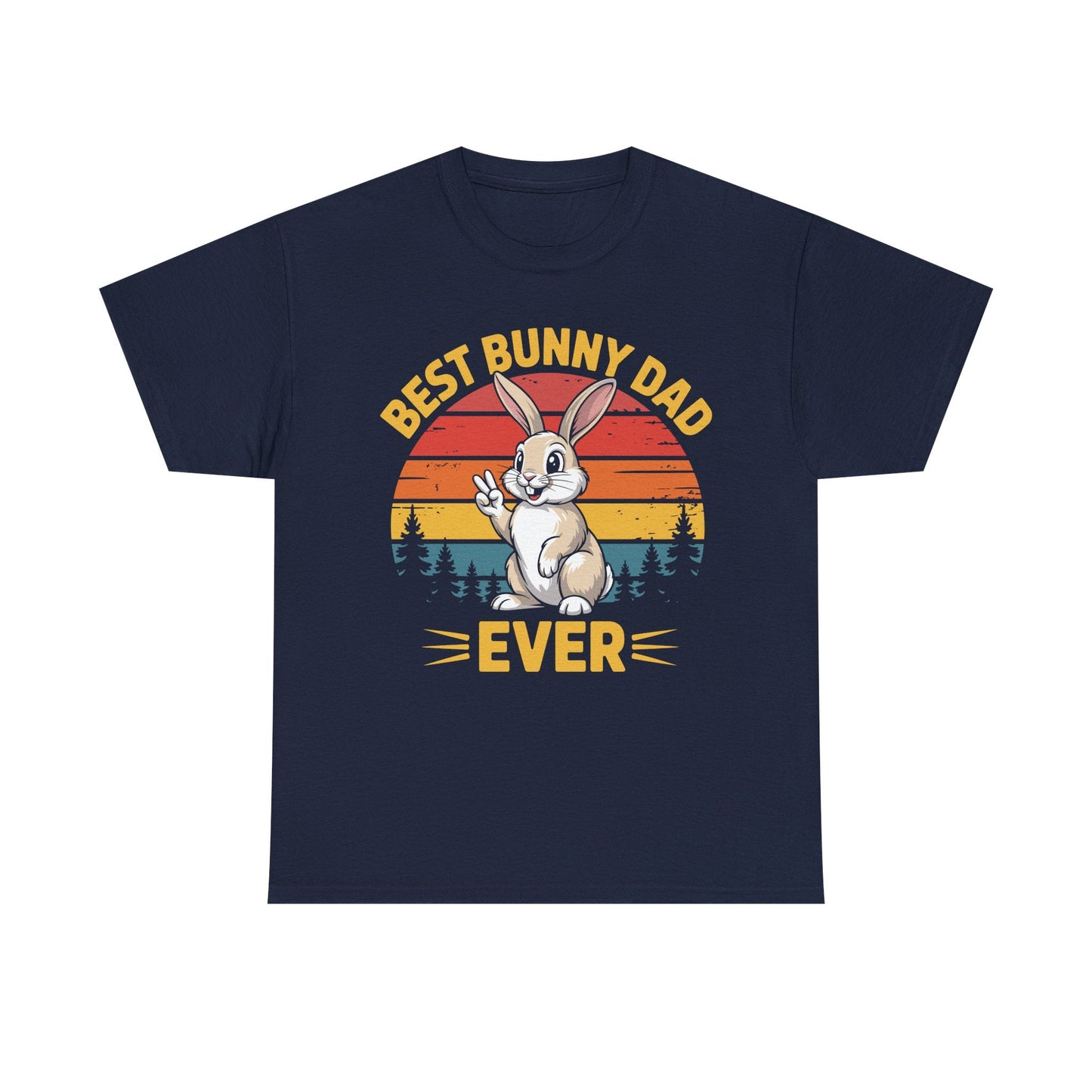 Best Bunny Dad Ever Funny Rabbit Lover Dad Gift T-Shirt for Pet Owners