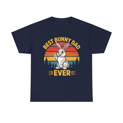 Best Bunny Dad Ever Funny Rabbit Lover Dad Gift T-Shirt for Pet Owners
